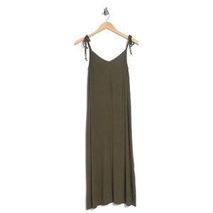 BOBEAU Tie Strap Knit Dress.Never used.Olive color. New with Tag!